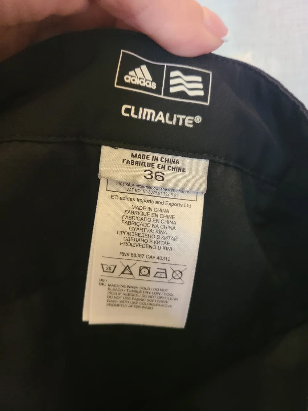 adidas Men’s Black Athletic Golf Shorts